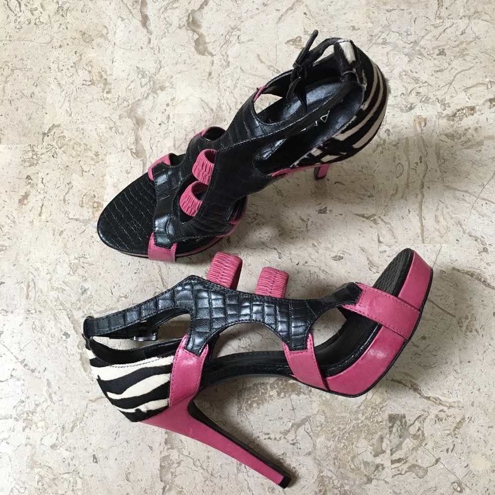 Elegant Leather Pump Aldo Open Toe Stiletto Brazil